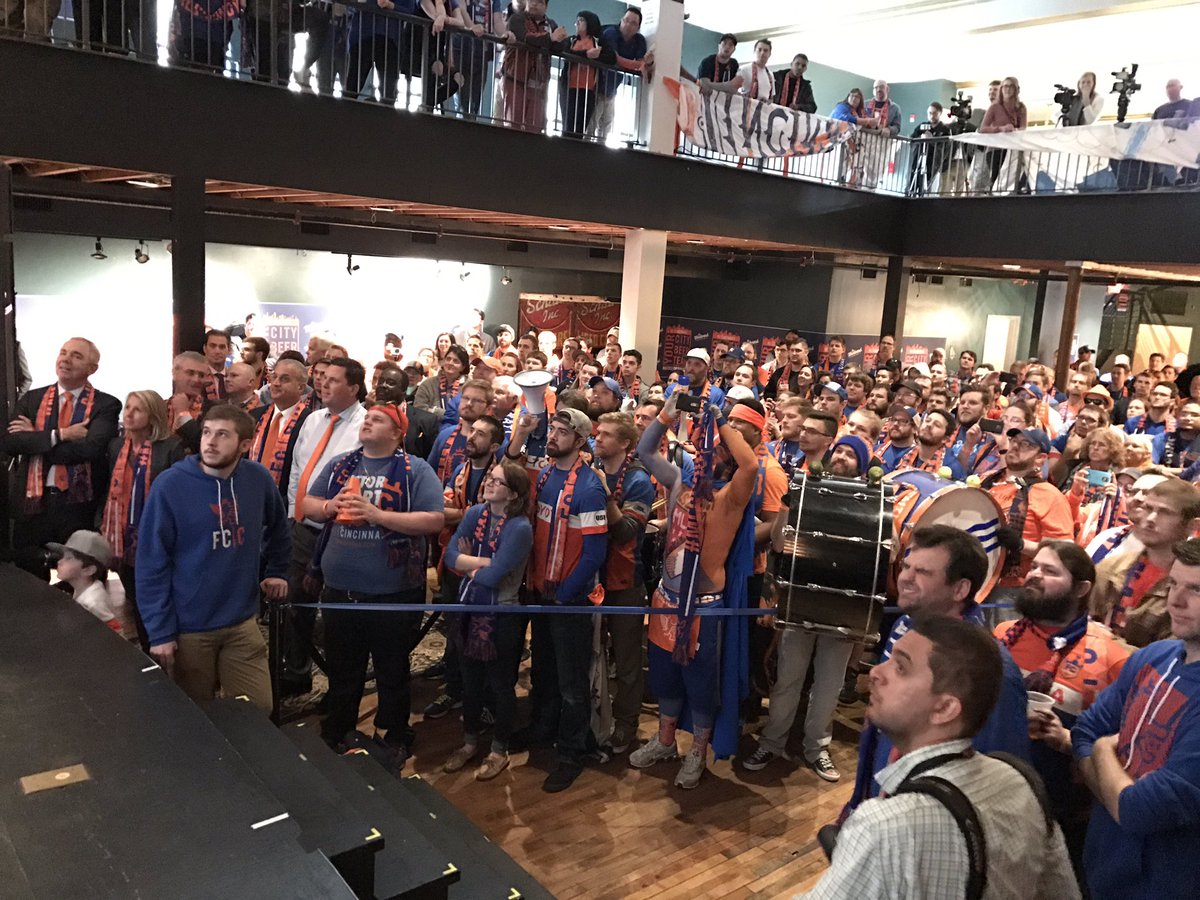 That moment when the entire room is locked-in on the debut of your video... #MCS #MLS2CINCY