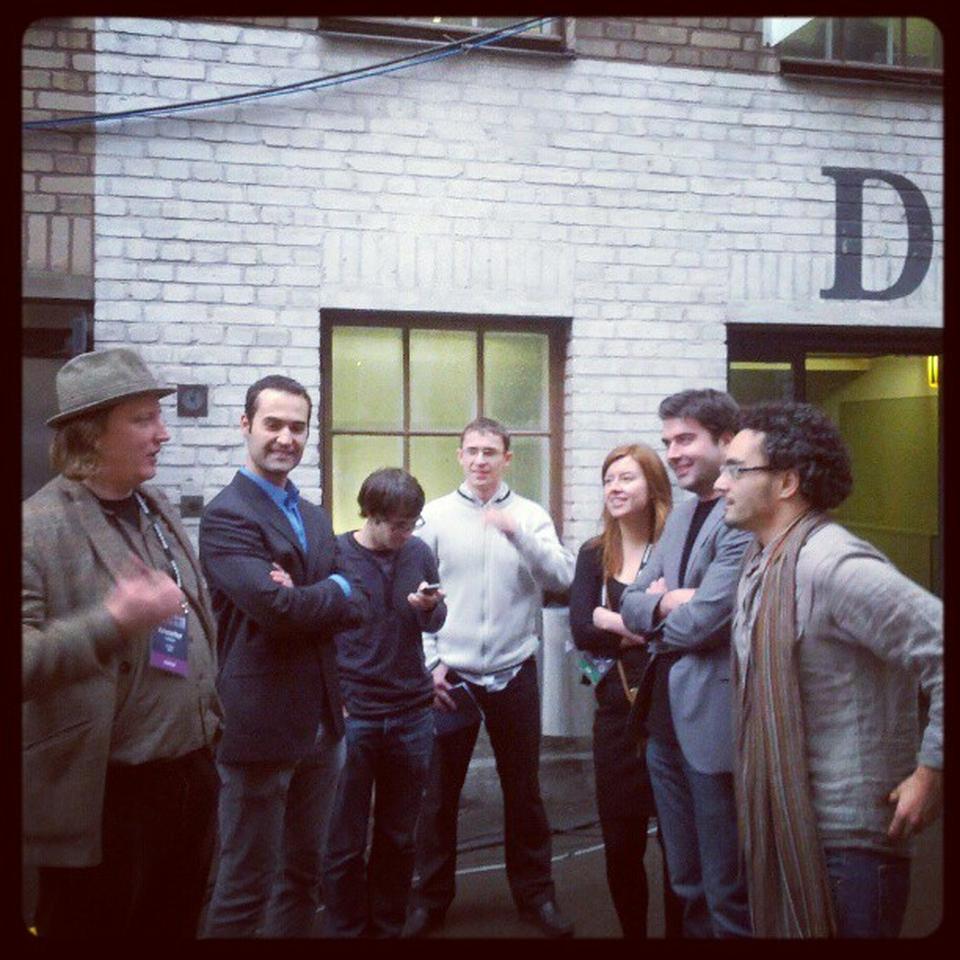 The Holvi team at Slush in 2012 at the Cable Factory – and downstairs from our then current HQ.