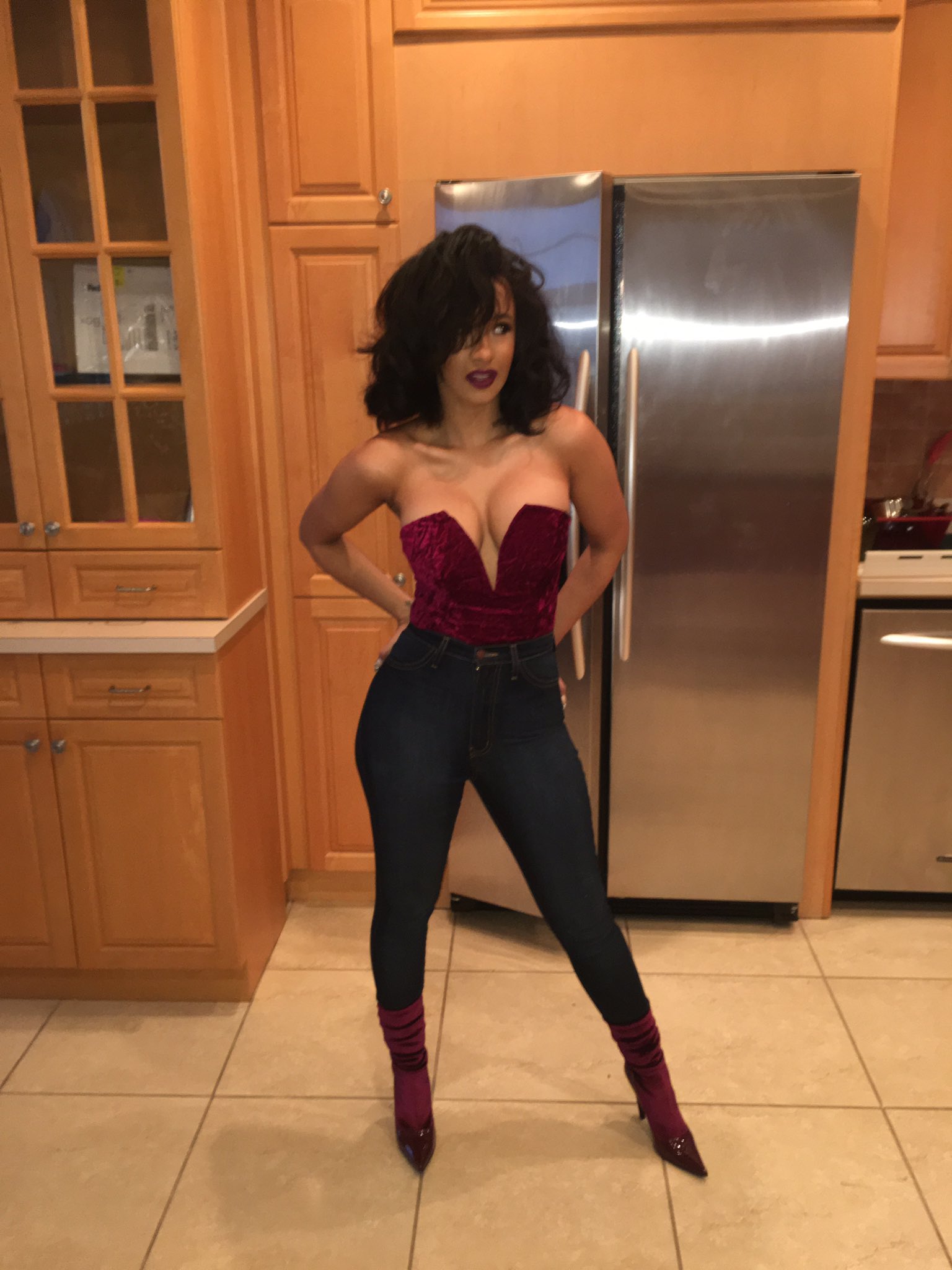 Balenciaga sock best sale heels cardi b