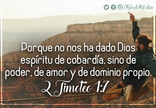 Alborkem's tweet image. "@MyGodIsMyFather: 2 Timoteo 1:7❤ https://t.co/NLt8G32Y2L"