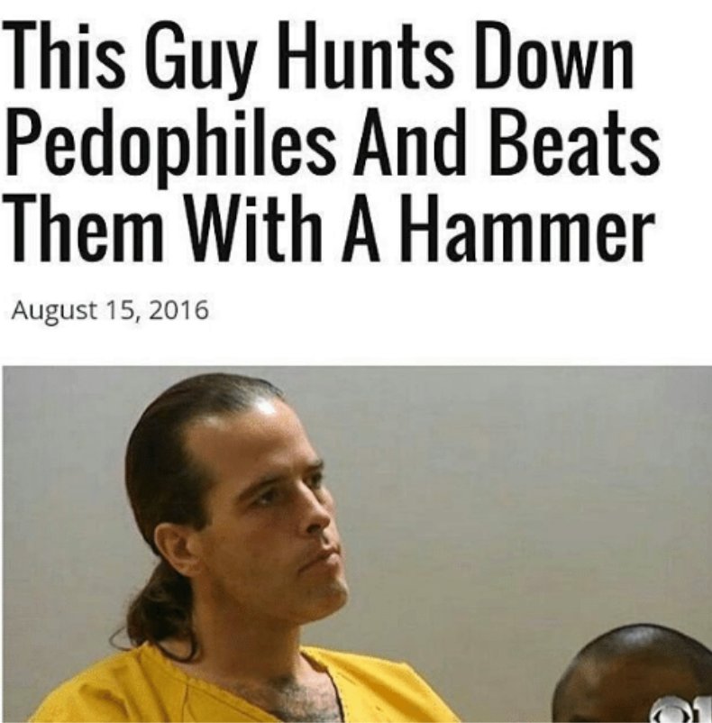 gabrielkelly76's tweet photo. This guy needs to be let out immediately! He as work to do!! #pizzagate #itshammertime #wherescnn #Hillary #podesta #pedophile https://t.co/6YTk5QR8pK