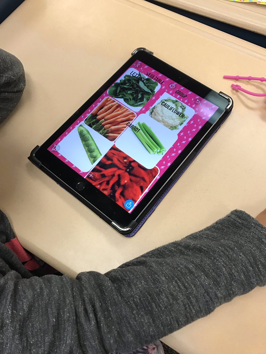 Ss working on collages of their food groups! #bpsne #ipadacademy