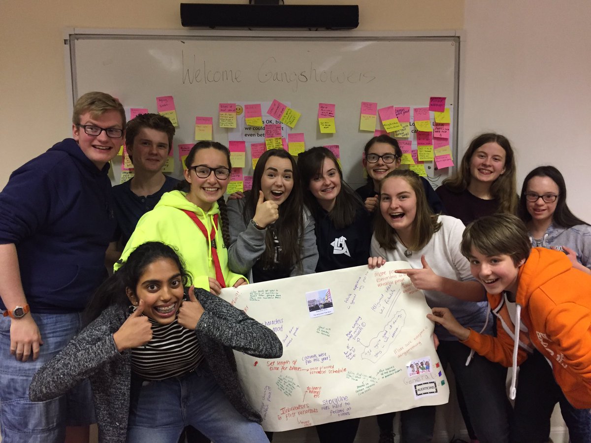 CardiffGangShow's tweet photo. Thanks to these fab Explorers and Senior Section cast for such a productive feedback session for #TimeMaze tonight. Cheers guys! https://t.co/1ia8usFJ03