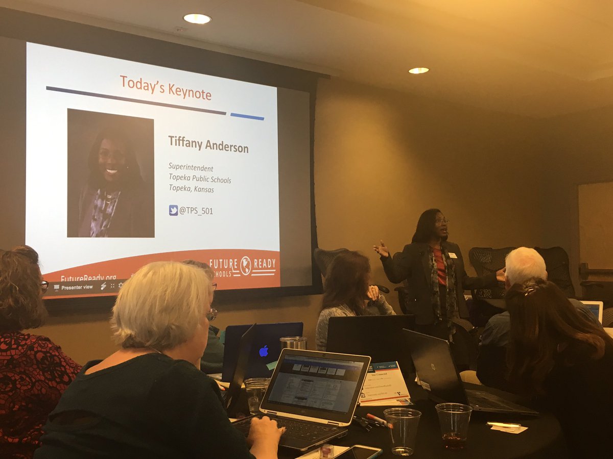 #FutureReady KC Keynote, Dr. Tiffany Anderson talks race, equity, poverty, & doing WHATEVER IT TAKES to support kids. #Leadership #EduColor