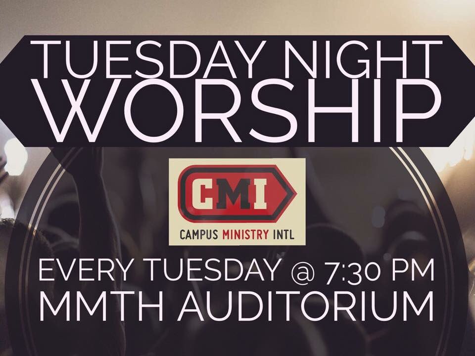 CMIBG's tweet photo. Join us tonight for our last worship service of the semester! https://t.co/gGr3S6DV72