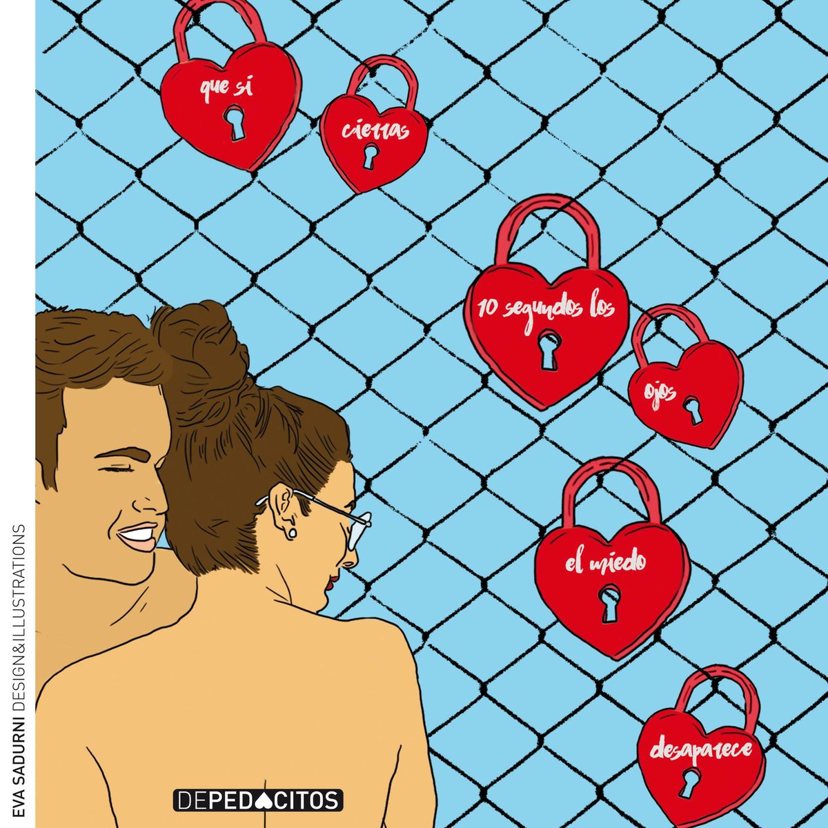 Que si cierras 10 segundos los ojos el miedo desaparece. #depedacitos #love #design #diseñografico #stationery #libretas