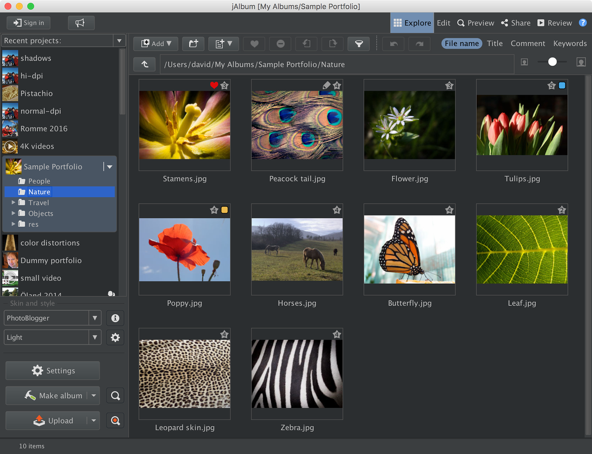 For Pro and Power users - jAlbum 13.7 with the Darcula theme...
Download: jalbum.net/en/software