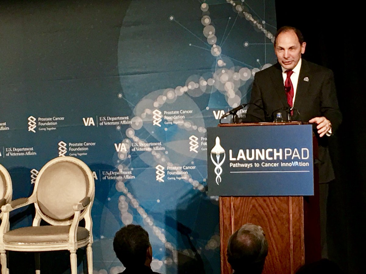 Secretary of <a href="/DeptVetAffairs/">Veterans Affairs</a> Bob McDonald provides closing remarks at today’s #VALaunchPad. “VA is the launchpad for the 🇺🇸cancer #Moonshot”