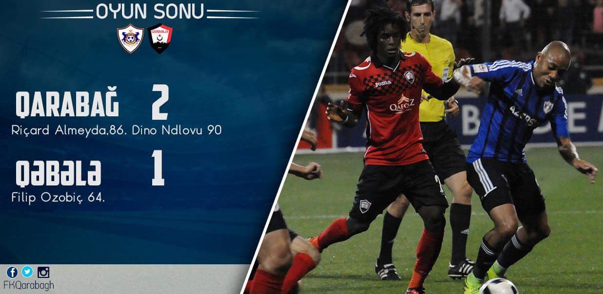 FutbolScouting_'s tweet image. #PremierAzerbaijan 🇦🇿

#Qarabag 2-1 #Gabala

⚽Almeyda
⚽Dino Ndlovu
---
⚽️Ozobic

El mejor partido que se puede presenciar en Azerbaijan.