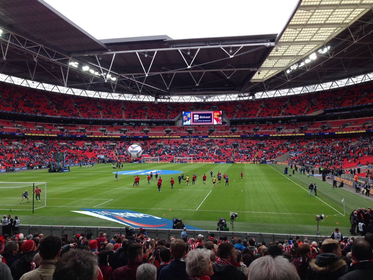 To any #nufc supporters out there, this is what the inside of #Wembley looks like in case you are wondering. #leaguecupfinal #safc v #MCFC