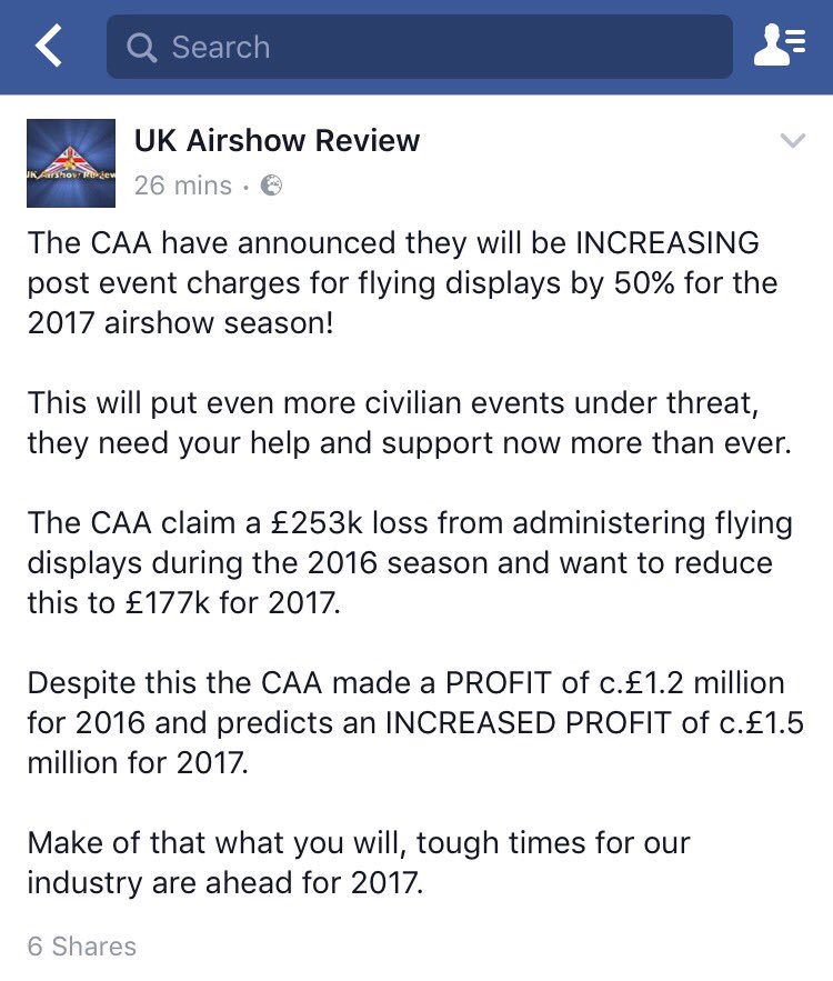 KeepAirborneUK's tweet photo. Is it true? Could it be? #Nonsense #SupportOurAirshows #Please @UK_CAA @UKAirshowNews @UKAirshowReview @britishairshows @Airshow_Review https://t.co/lKaDG6EyRP