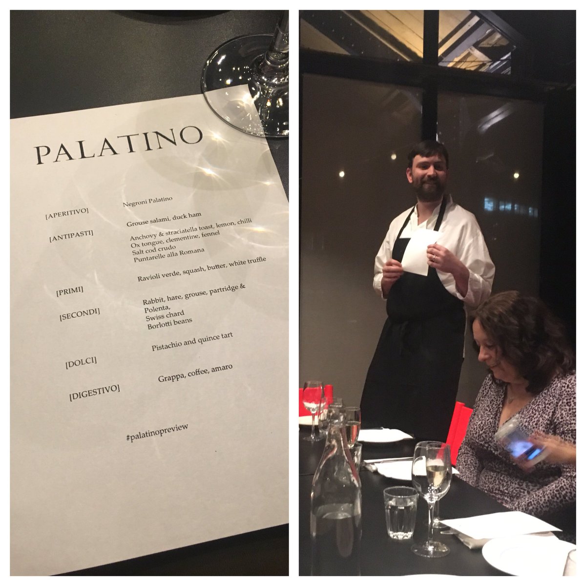DeeSuzy's tweet photo. Sneaky preview of the new fabulous #Palatino by the awesome @StevieParle #RavioliHeaven https://t.co/6BLSraRSrn