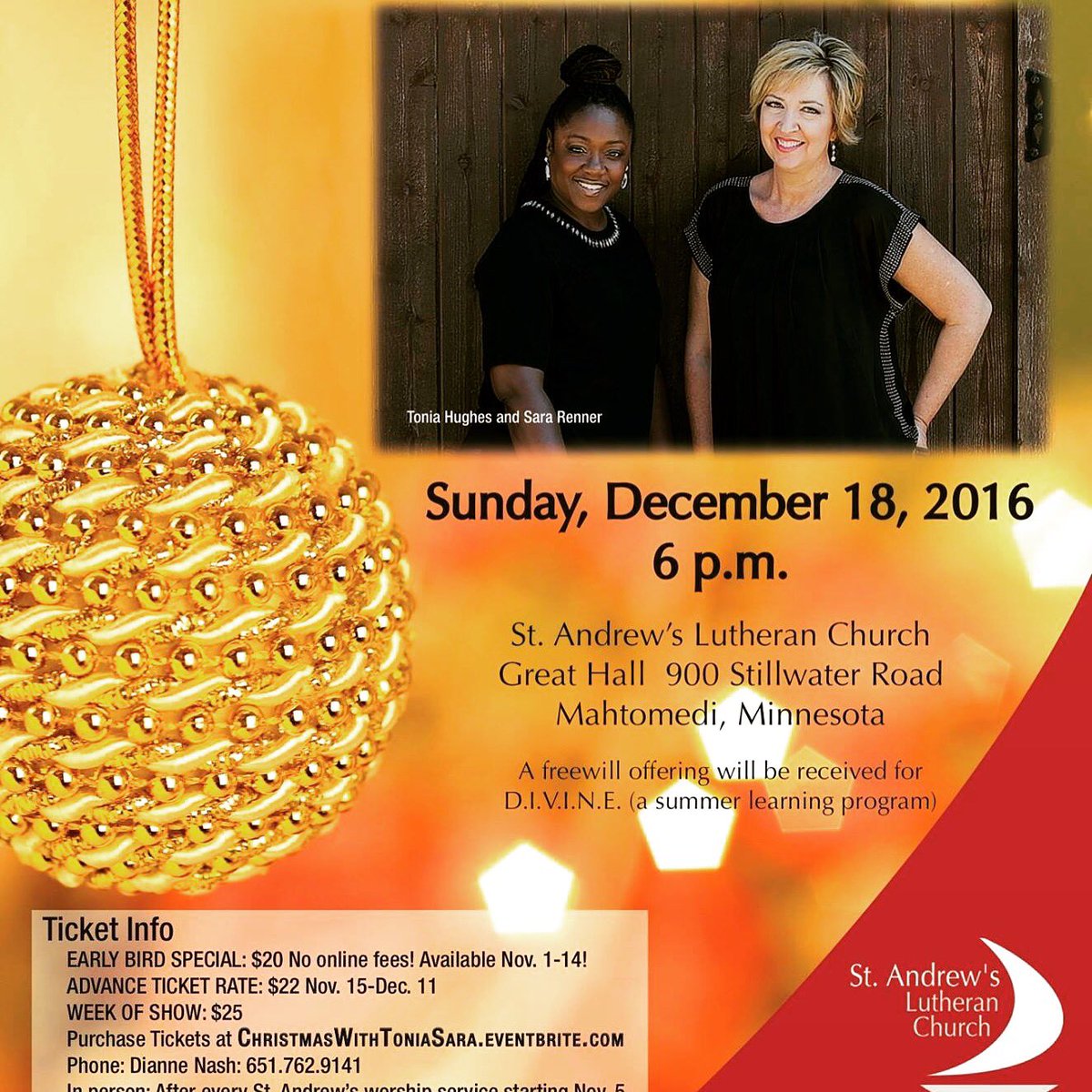toniahughes's tweet photo. https://t.co/vBjhVQXXAw. Dec 18, 6pm. I hope you can join us! https://t.co/Wc3QIg2Cwx