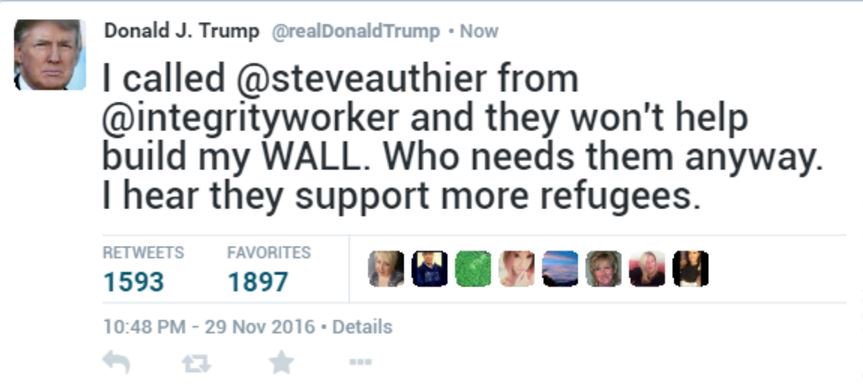 integrimark's tweet photo. Never thought we'd see the day where Donald Trump would be tweeting about us
#IntegrityContractor #NoWallPlease https://t.co/aOPn0kAPFs