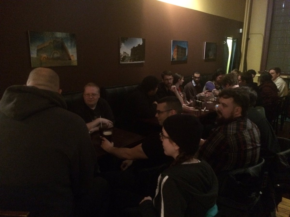 WinnipegGameJam's tweet photo. Amazing turnout for our monthly #gamedev meetup, our biggest one yet! Thanks to everyone for coming out. See you next month! #indiedev https://t.co/T4v9hXgVQl