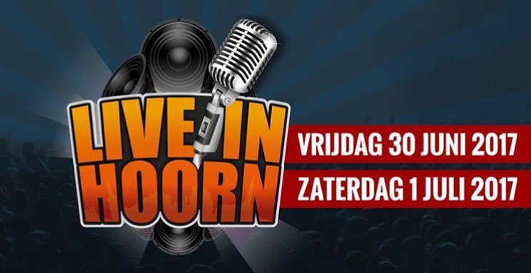 Op donderdag 1 december maakt <a href="/LiveinHoorn/">Live in Hoorn</a> de line-up bekend voor een nieuwe editie #Liveinhoorn!. Zaterdag 3/12 start de verkoop! #hoorn