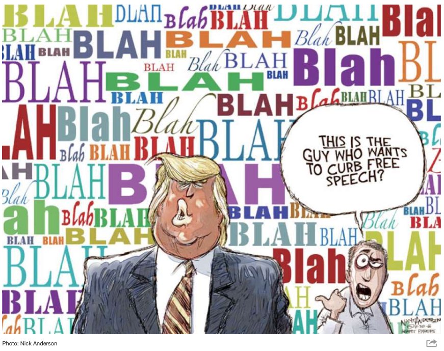 Image result for trump blah blah cartoons