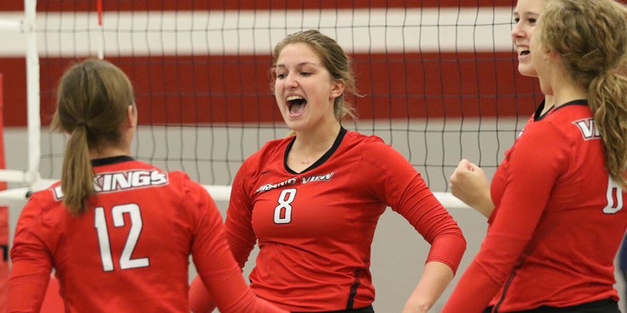 VikingAthletics's tweet photo. Vikings Kick Off Pool Play with Sweep Over Madonna #heartVB16
- https://t.co/ualLdA9uPP https://t.co/MIRYaifUX2