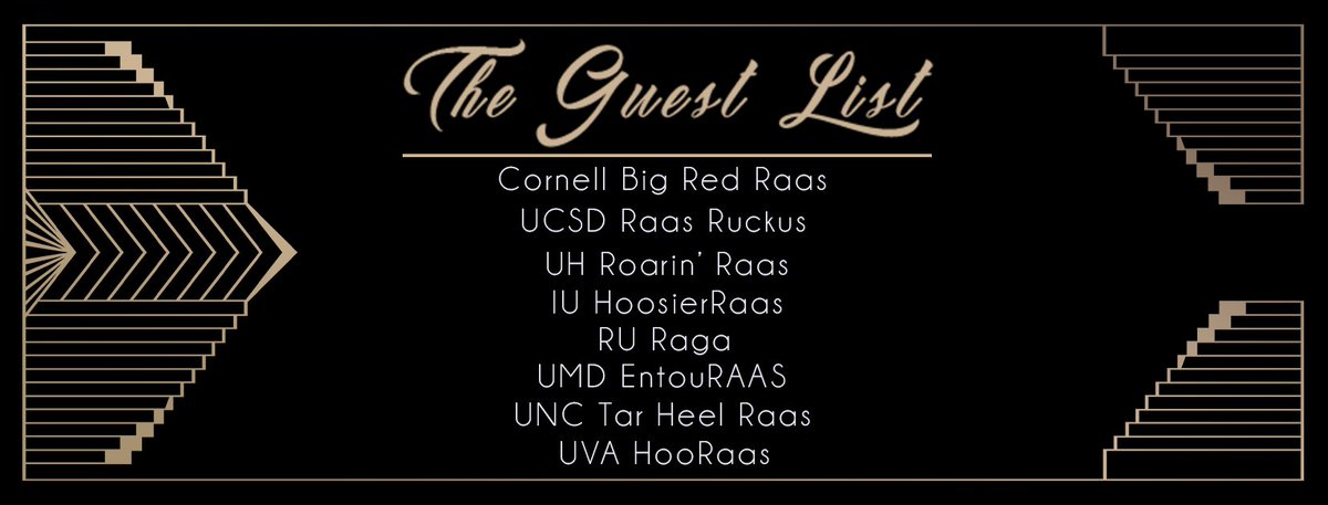 <a href="/RaasConfession/">Raas Confessions</a> Our 2017 Line Up! Come check <a href="/RiverCityRaas/">River City Raas</a> out in Richmond, VA on February 4th, 2017