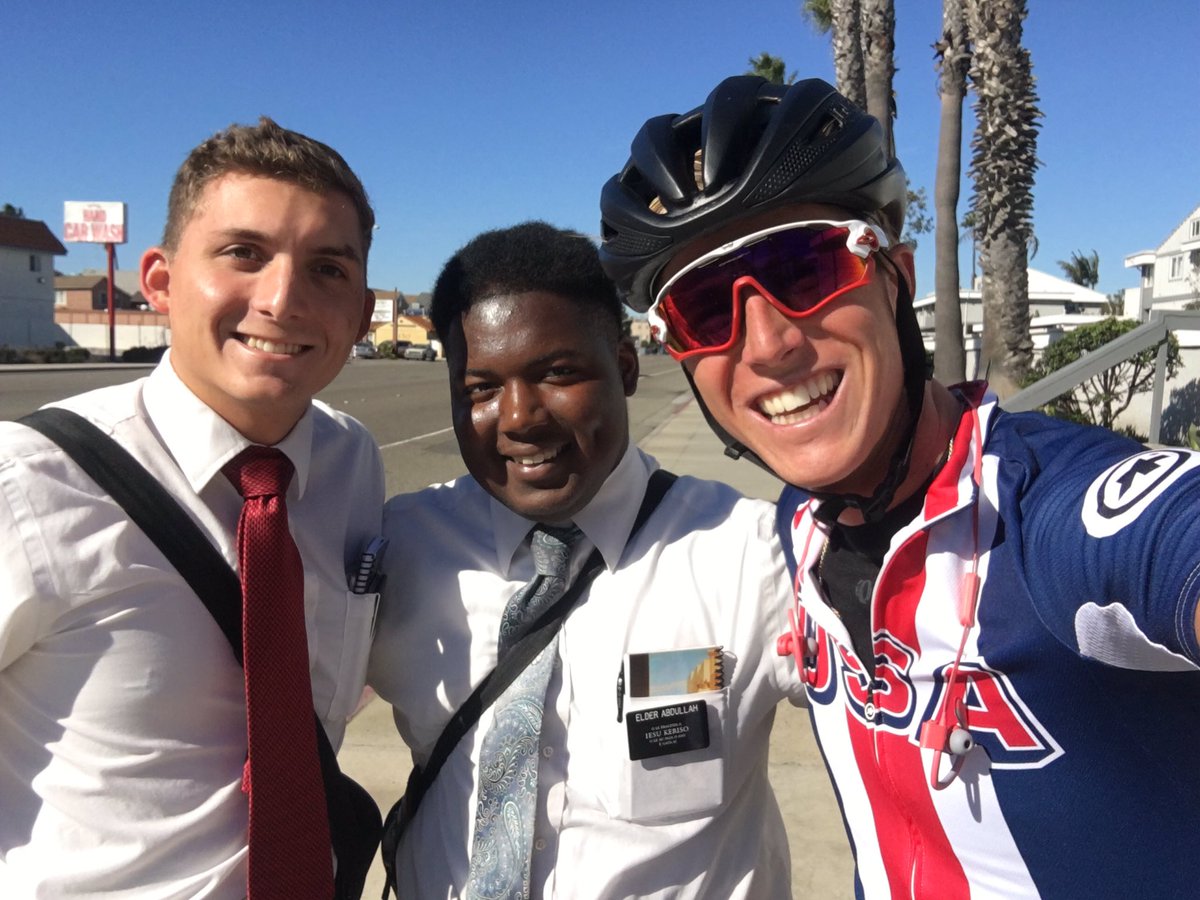 tj_eisenhart's tweet photo. Beyond hyped to see these awesome @LDSchurch missionaries out today in Hunington Beach #lds #mormon https://t.co/cqt0y8DPu1