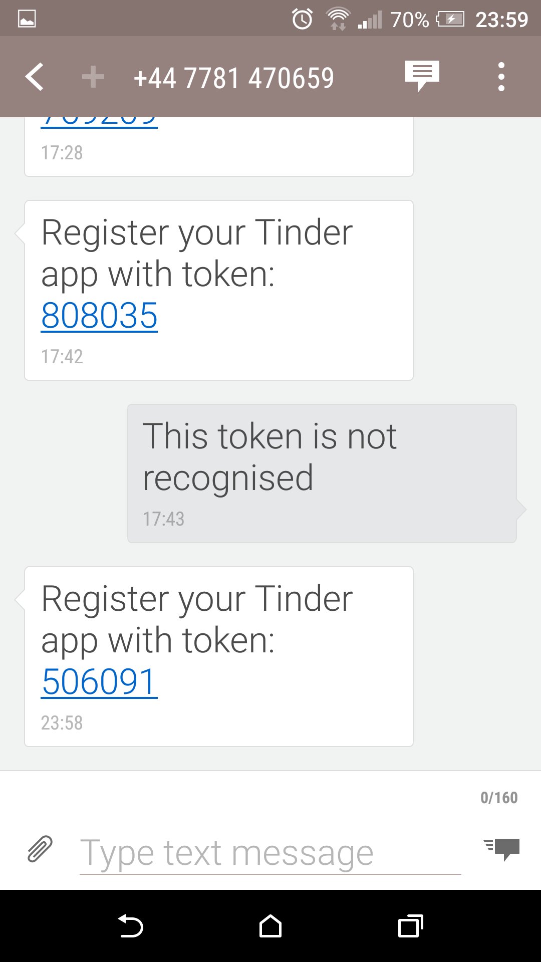 Verification tinder error sms Tinder verification