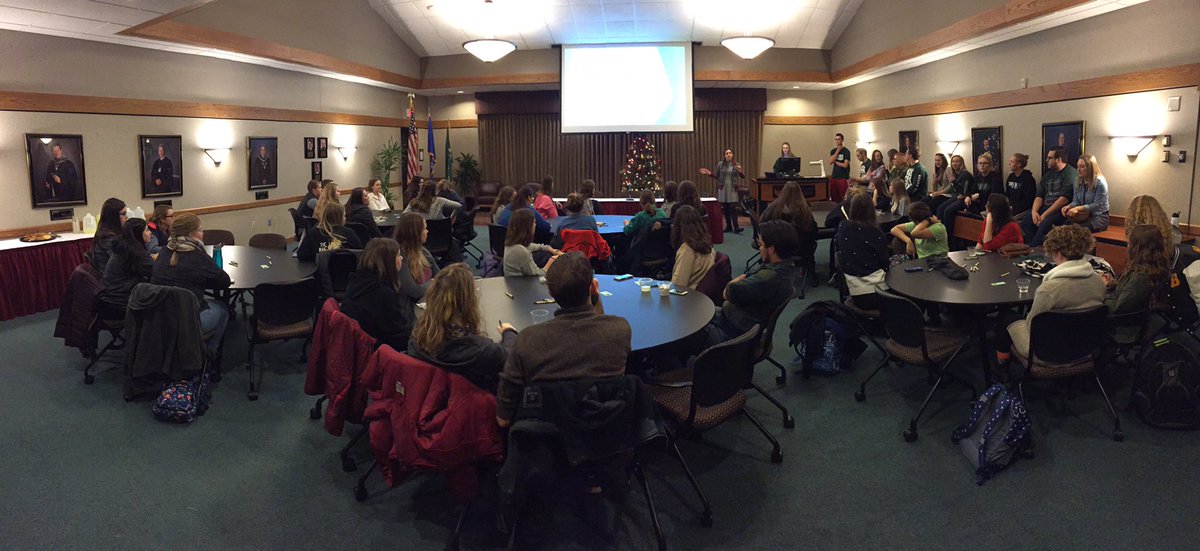 UWGB_ATEAM's tweet photo. The Student Ambassador Informational social has a full house! Excited to share the joy of the Amabassador program! https://t.co/YGEK5PJUJe