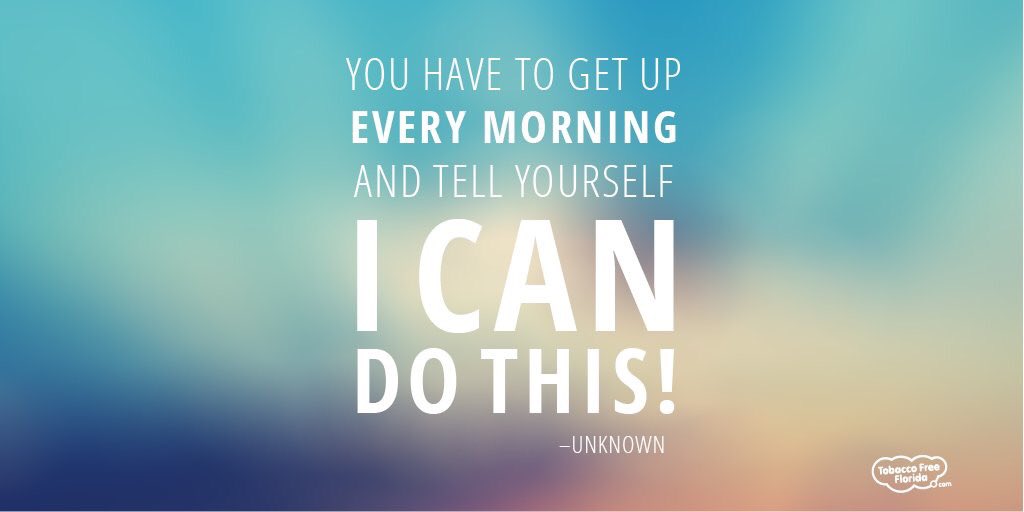 tobaccofreefla's tweet image. When you&apos;re trying to quit smoking... #MyMorningRoutineIncludes