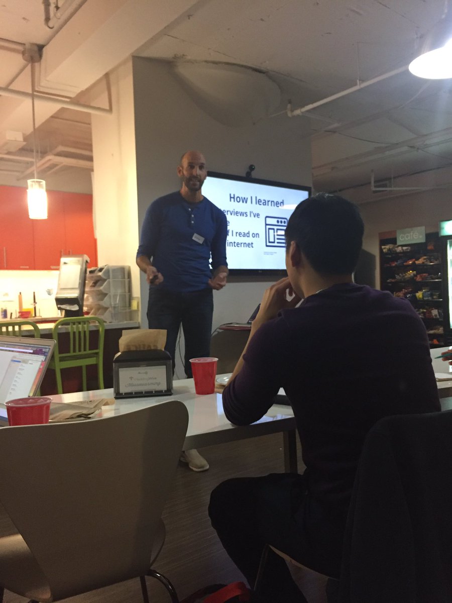 jmdembe's tweet photo. Today in #codenewbiedc: what does @rossta look for in hiring a junior developer. https://t.co/IjPm9kF5Wq