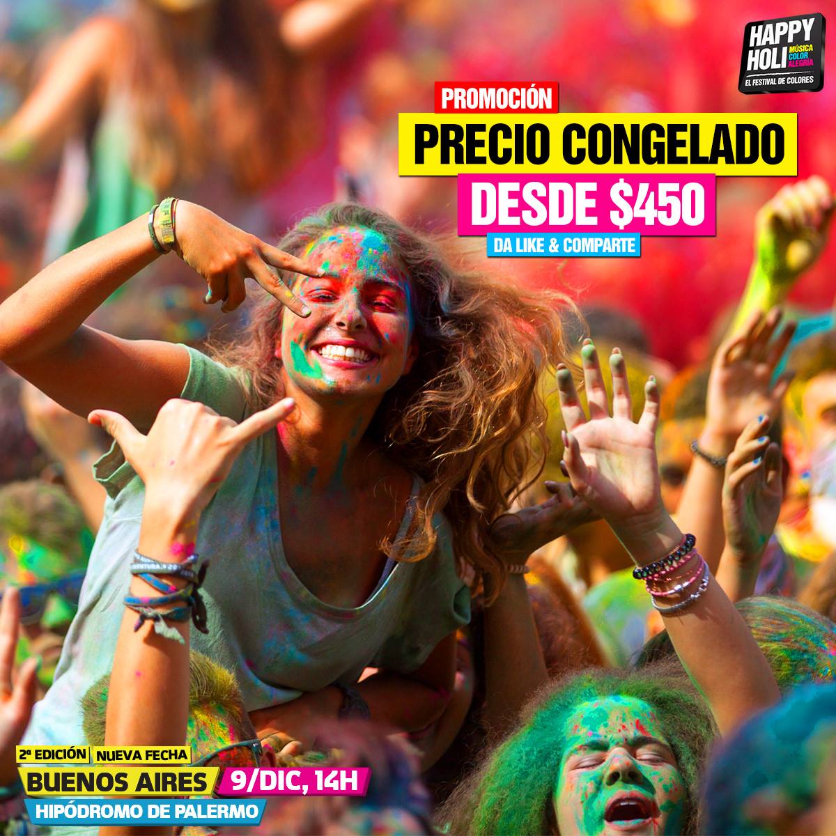 HappyHoliOK's tweet photo. Pronto tendremos el Happy Holi en Buenos Aires y sabemos que nos encontraremos con una gran fiesta allí! 
Esperando a todos! https://t.co/9Q0AXticCZ