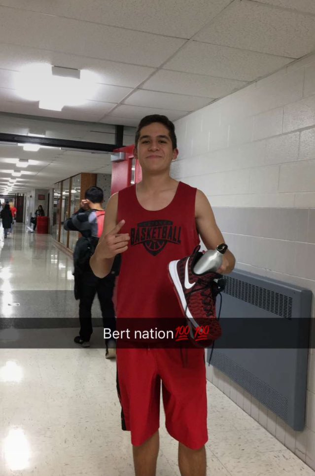 Bert_Nation's tweet photo. Got a quick picture of the birthday boy on his way to practice. https://t.co/za25CW8xhh