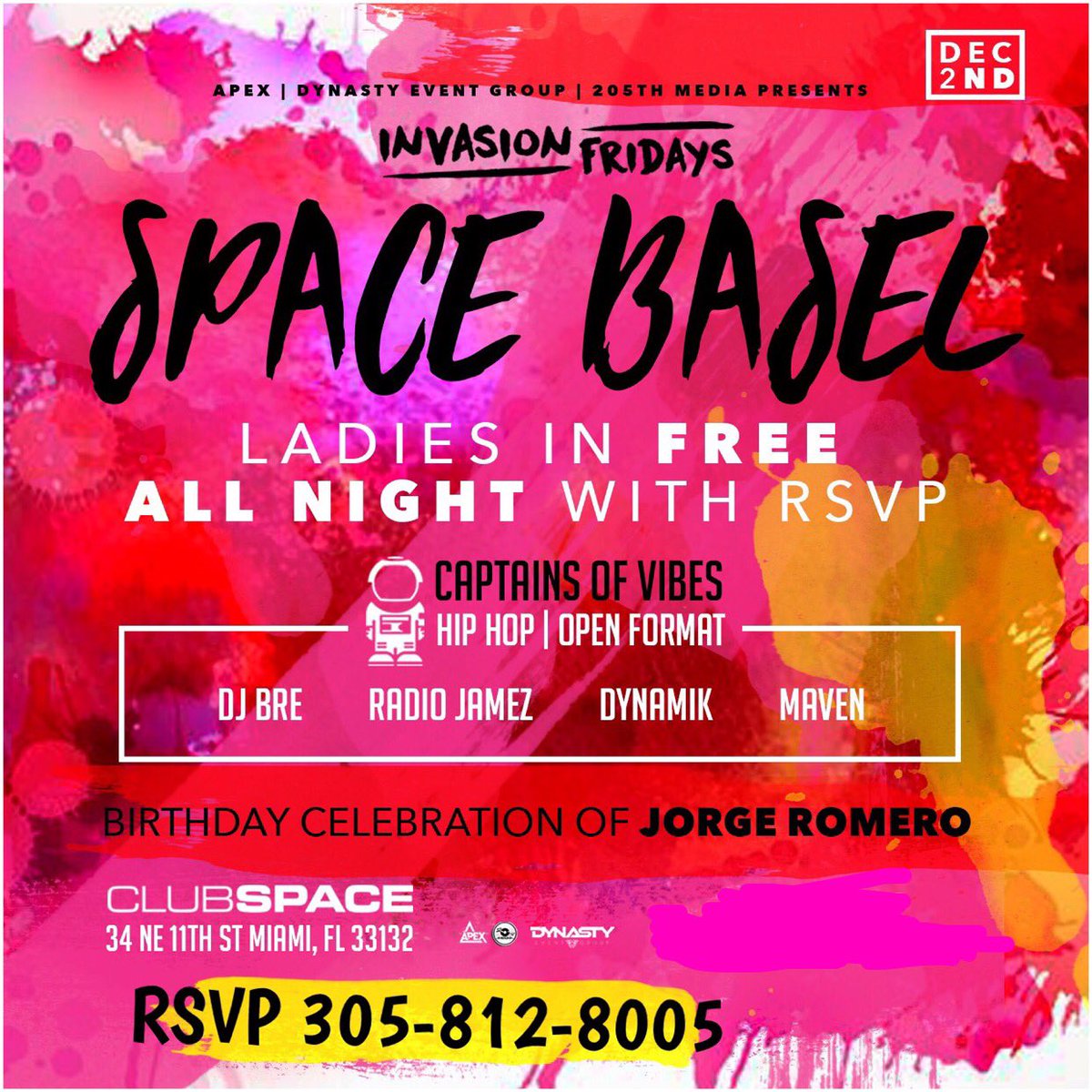 basskitti's tweet photo. Free entry in the main room at Space this Friday! DM me to get on my list πΌ ladies are free! π #spacebasel #partywithkitty #invasionfridays https://t.co/BbchCyorNP
