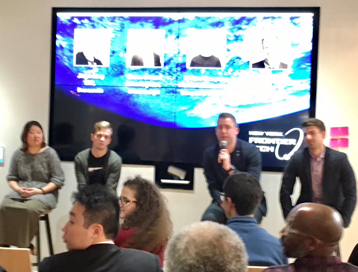 TheRobotRabbi's tweet photo. The Future of Commercial Space &amp; Drones #nyfrontiertech #nyvc #drones @CompoundVC @orbitalinsight @SkyWatchApps @dronesmithtech @techstars https://t.co/YR1o83U6zo