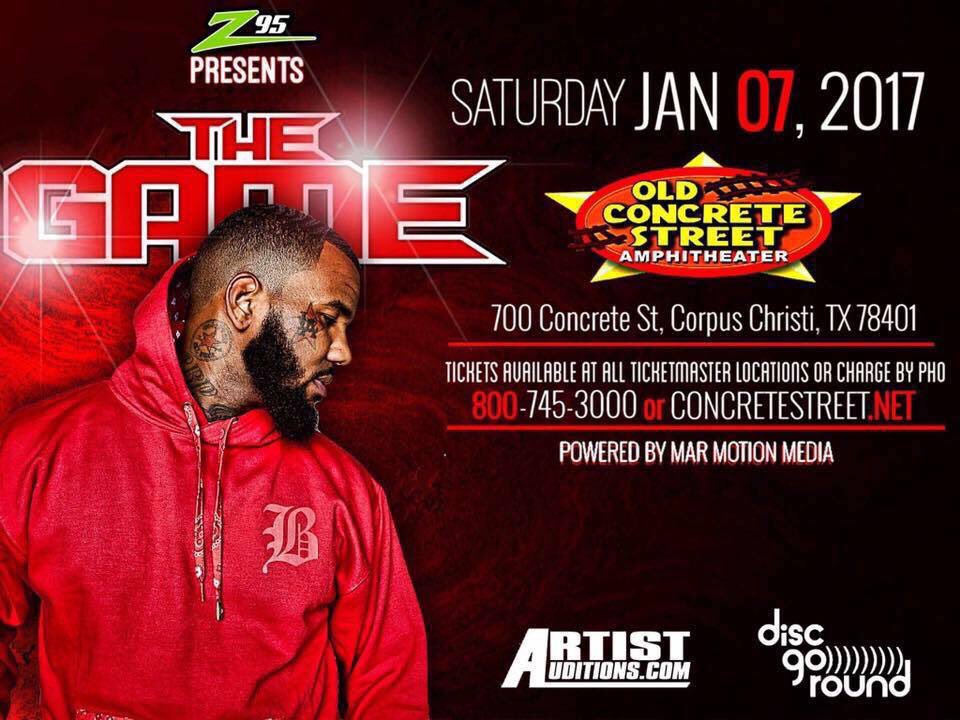 Caritosalinas87's tweet photo. January 7, 2017! See everyone there! Tix on sale tomorrow! @Ticketmaster #CCTX @thegame @ConcreteStreet @MarMotionMedia @hotz95 https://t.co/l26rQdyskZ
