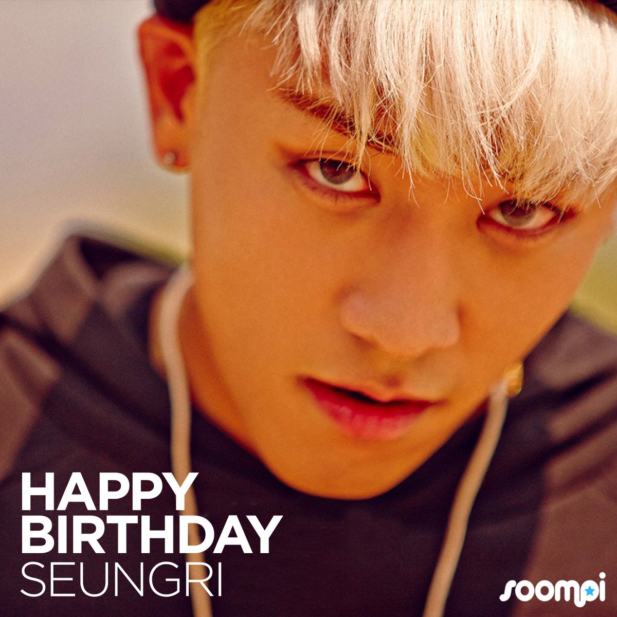 soompi's tweet photo. Happy Birthday to #BIGBANG's Seungri (@ForvictoRi)! #HappySeungriDay https://t.co/rqdDGWaynK https://t.co/RhJUrW7zFa