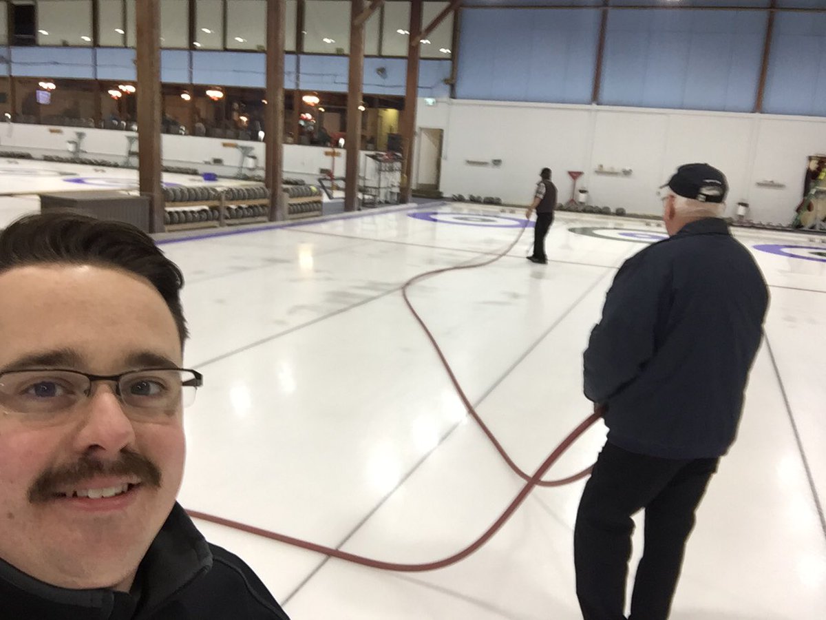 3 sleeps till the first rocks are thrown at the 2016 WFG Jimmy Spiel! Some finishing touches to ensure we have the best ice #flood