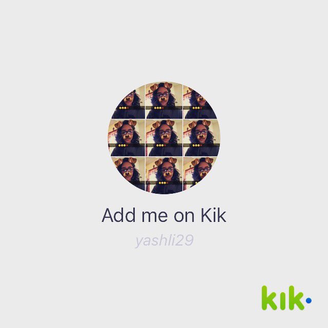 RYashlimar's tweet photo. add me on kik❤️😊😄 https://t.co/nC3LYWXI29