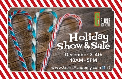 Glass Academy (@glassacademy) on Twitter photo Holiday show in the studio this weekend! Come get yourself some original glass from the <a href="/GlassAcademy/">Glass Academy</a> Gifts for all! Holiday show in the studio this weekend! Come get yourself some original glass from the <a href="/GlassAcademy/">Glass Academy</a> Gifts for all!