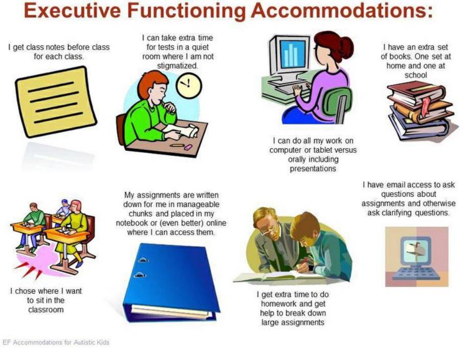 YMHCanada's tweet photo. Important accommodations for students with mental health issues and disabilities #SuicidePrevention #OpportunitiesForSuccess https://t.co/JK0HyzdqLb