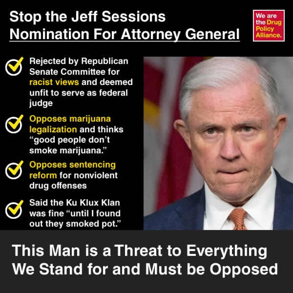 pacannabis1's tweet photo. Send a message to your Senators telling them to oppose Jeff Sessions for Attorney General. >>> https://t.co/V4RbYT9BCN https://t.co/a55ye4AYy2