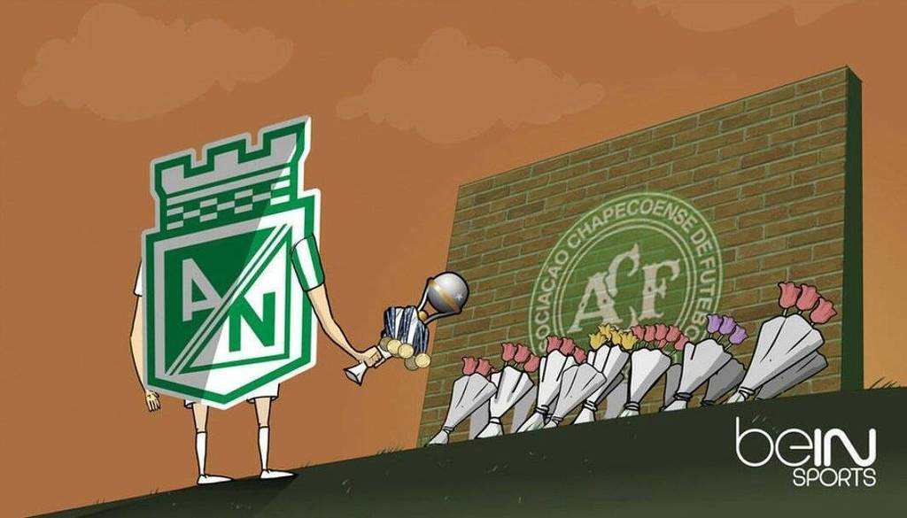 humoresportivo's tweet photo. Mais uma daquelas charges que merecem ser divulgadas #ForçaChape https://t.co/X3ufx11mDx