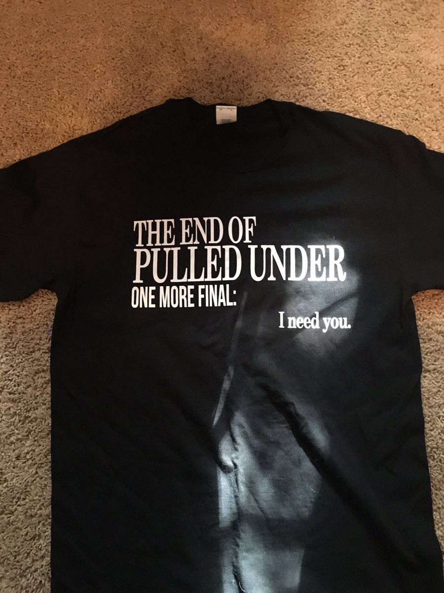 PulledUnderHC's tweet photo. Shirts are available limited stuff from the final show. Pick some up 

https://t.co/xnRAdJv5Ai https://t.co/fnn60TT1qk