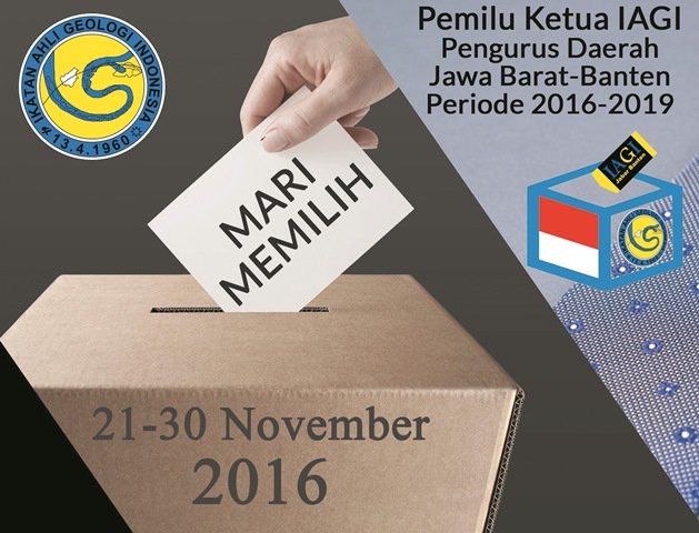 Hari ini hari terakhir pengambilan suara calon ketua IAGI JBB 2016-2019, sudahkan Anda berpartisipasi?