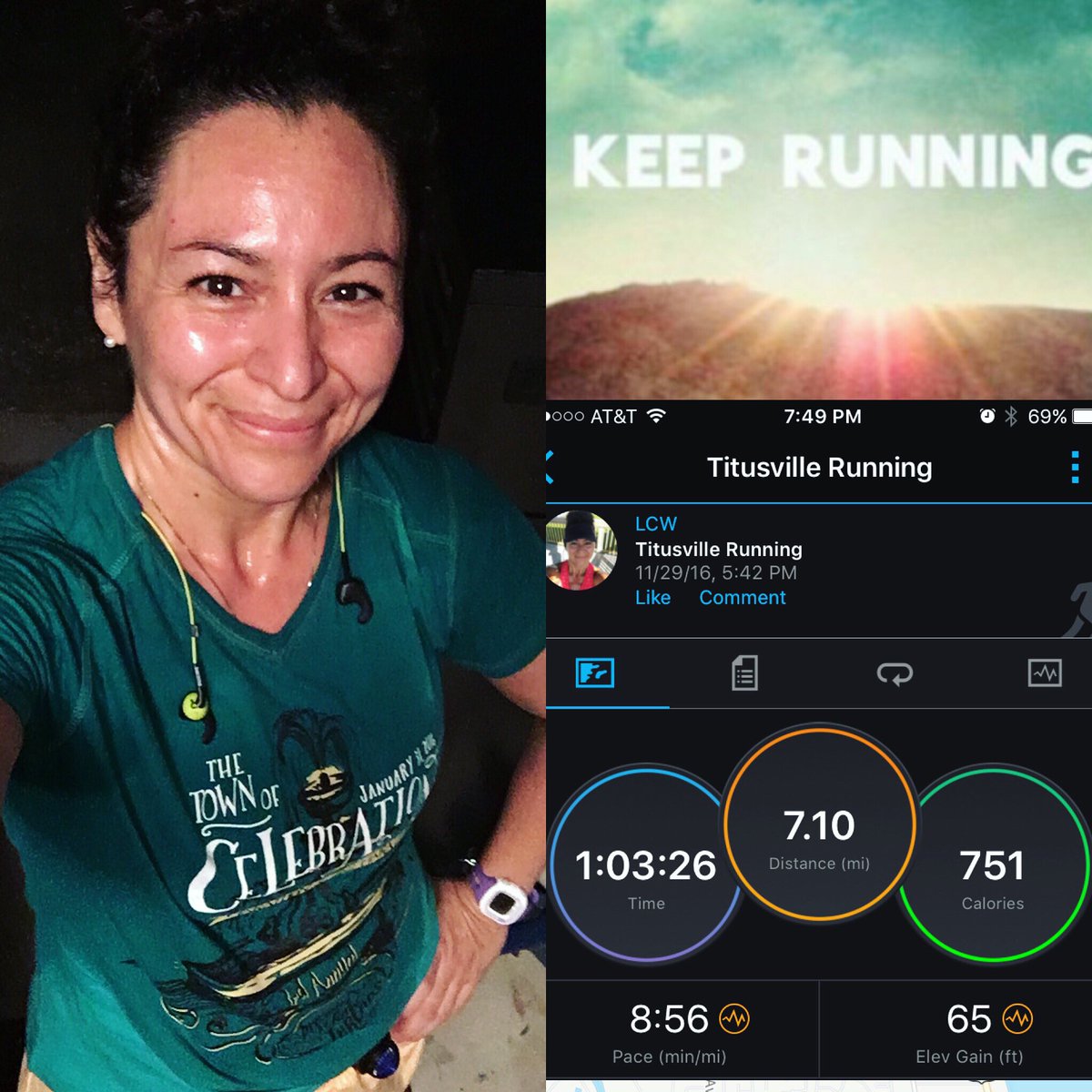 Day 6 of #rwrunstreak Super warm for late November, ugh!