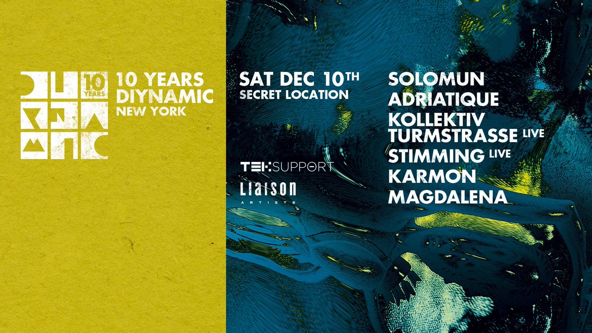NewYorkEDM's tweet photo. RT for a chance to win 2 tickets to @Teksupportnyc with @SolomunMusic on 12/10

MUST follow @Teksupportnyc

Tickets: https://t.co/XXw3M83FH3 https://t.co/E8v0AASXsO