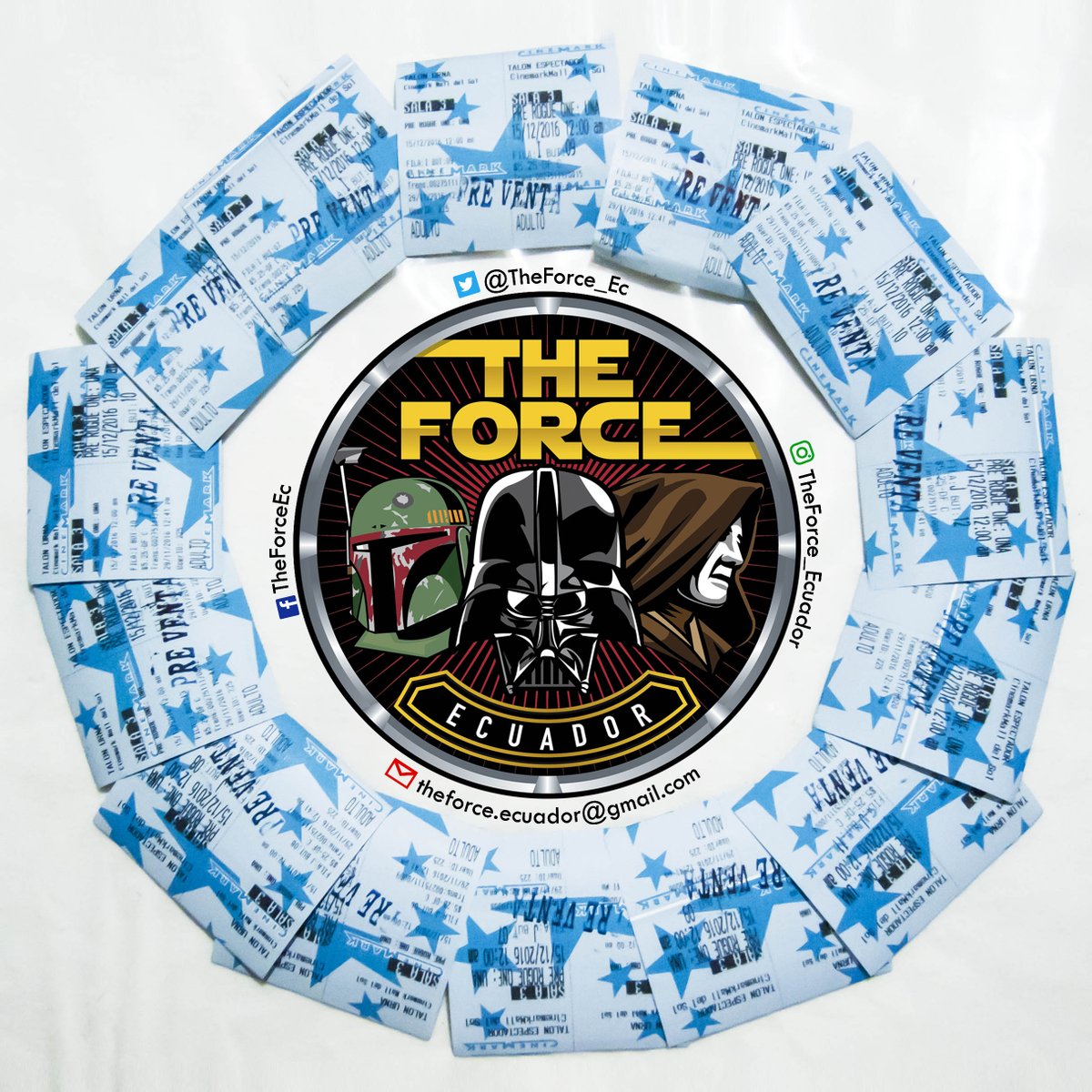 TheForce_Ec's tweet photo. Listos para disfrutar #RogueOne Pre_estreno 15 dic @CinemarkEC @MALLDELSOL_EC Somos @TheForce_Ec #StarWars #StarWarsEcuador #StarWarsEc #Gye https://t.co/RjhxN7R78g
