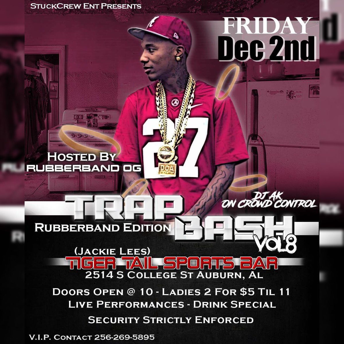 _PartyPlug_'s tweet photo. Dec 2nd Auburn Al @RubberbandOG Hosting Vol8 Of #TrapBash We 3Lit🔥🔥 https://t.co/ThdaMiejKc