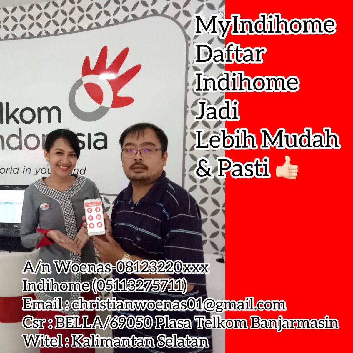 MYINDIHOME MUDAH DAN PASTI KALO MAU BERLANGGANAN INDIHOME, TINGGAL KLIK DAFTAR. #testimoniindihome <a href="/TelkomCare/">vil</a> <a href="/PLASATELKOMBJM/">PLASA TELKOM BJM</a>