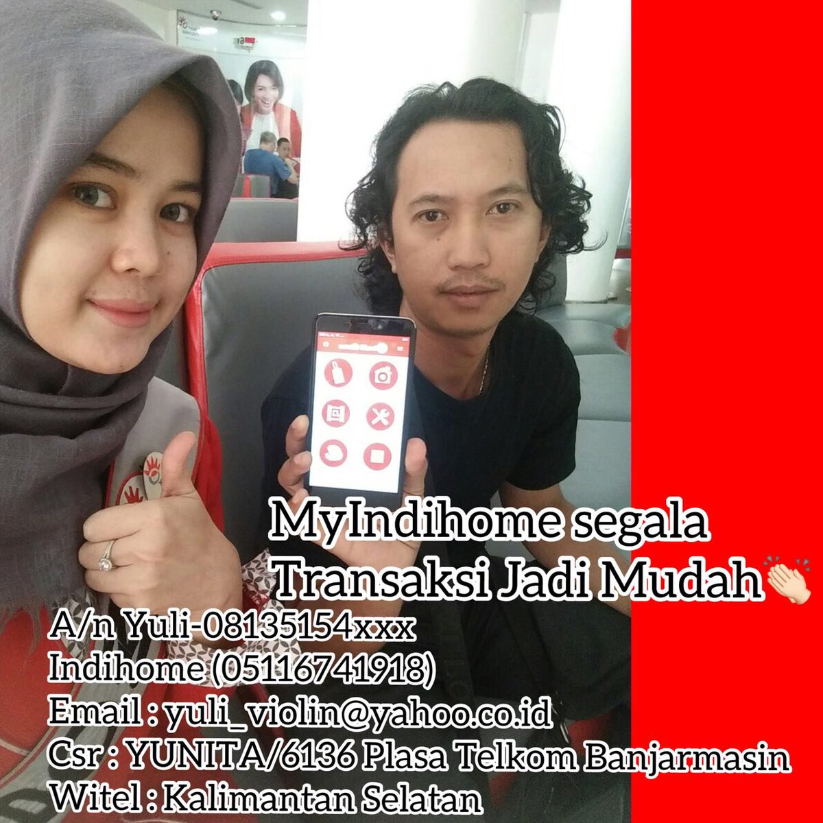MYINDIHOME COMPLETE SEMUA TRANSAKSI TELKOM JADI LEBIH MUDAH. #testimoniindihome <a href="/TelkomCare/">vil</a> <a href="/TelkomIndonesia/">Telkom Indonesia</a> <a href="/PLASATELKOMBJM/">PLASA TELKOM BJM</a>