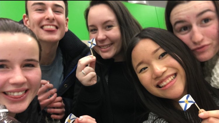 CHHWeAct's tweet photo. CHH Students welcoming a We Act Group from Winnipeg for #WeDayAtlantic tomorrow!🎉🎉🌍 @WEMovement https://t.co/fVsB5Ip3Im