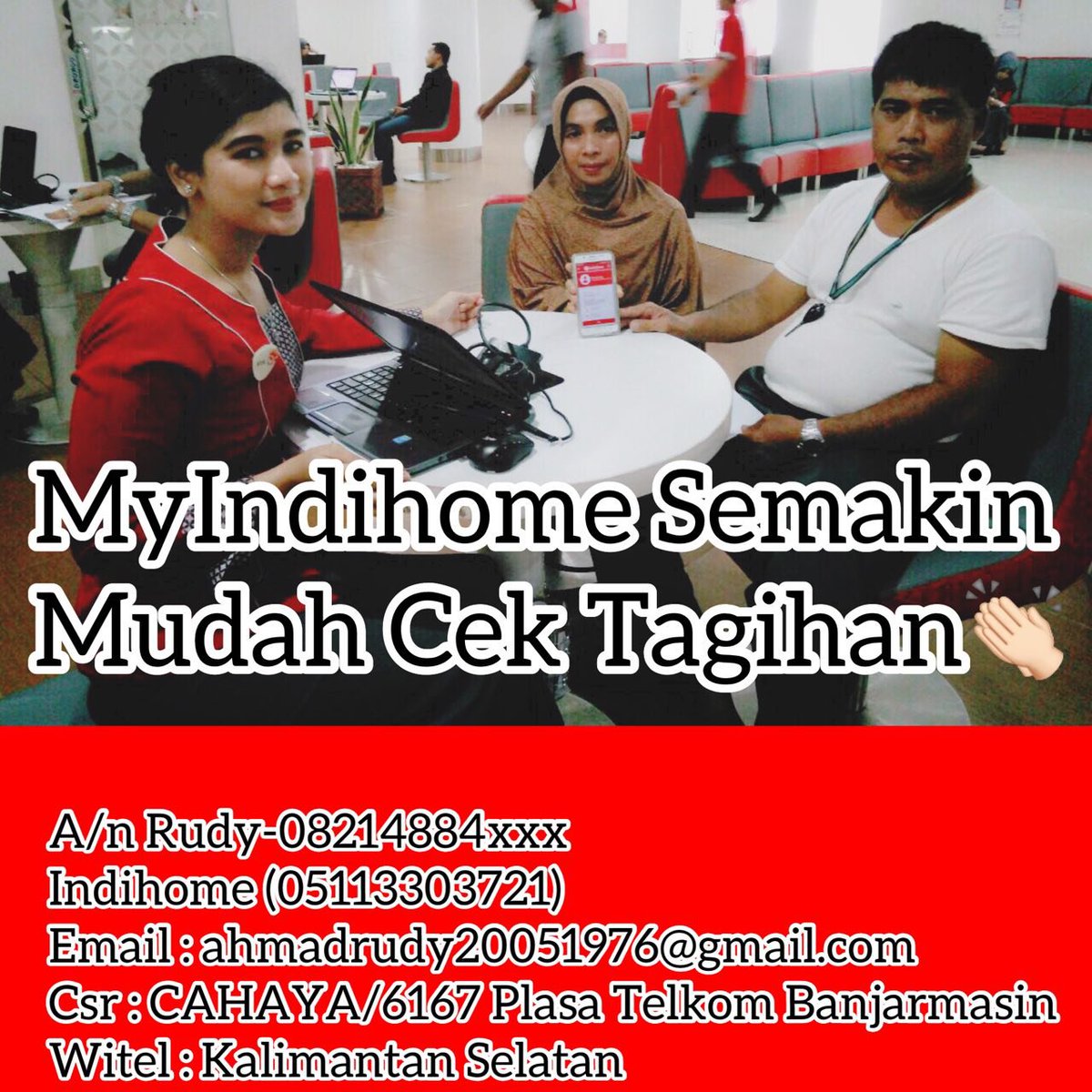 MYINDIHOME MUDAH BAGI SAYA MENCEK TAGIHAN SETIAP BULANNYA. #testimoniindihome <a href="/TelkomCare/">vil</a> <a href="/TelkomIndonesia/">Telkom Indonesia</a> <a href="/PLASATELKOMBJM/">PLASA TELKOM BJM</a>